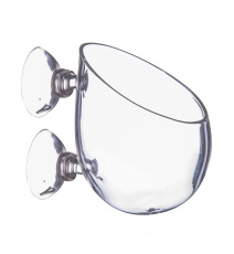 AquaGlass Doniczka szklana z przyssawkami