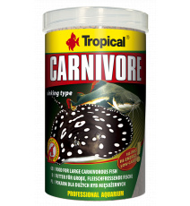 Tropical CARNIVORE 1000ML Granulat dla mięsożernych ryb przydennych