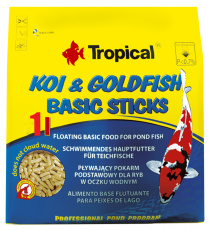 Tropical KOI&GOLDFISH BASIC STICKS 1L Woreczek