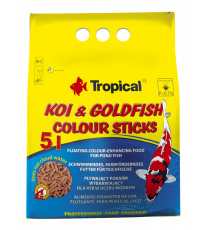 Tropical KOI&GOLDFISH COLOUR STICKS 5L Worek